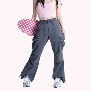 Gray Cargo Pants for Women